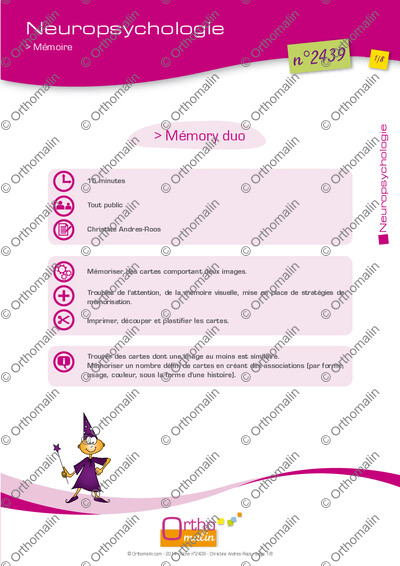 Page 1 de la fiche