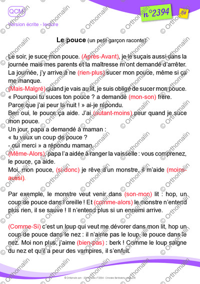 Page 2 de la fiche