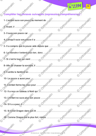 Page 7 de la fiche