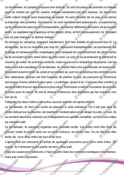 Page 3 de la fiche