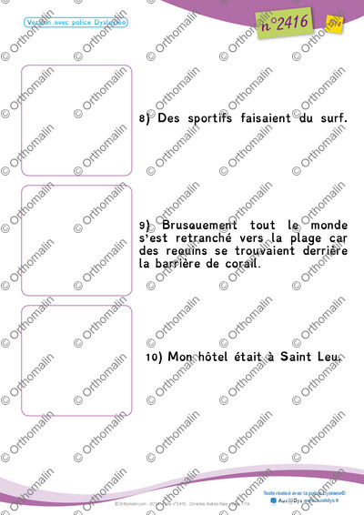 Page 7 de la fiche