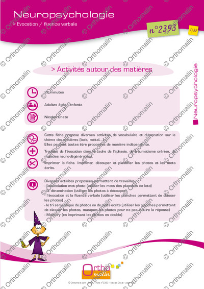Page 1 de la fiche