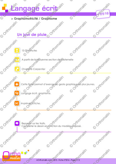 Page 1 de la fiche