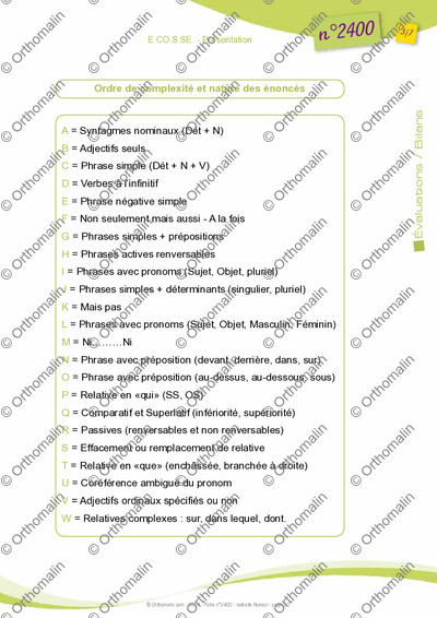 Page 3 de la fiche