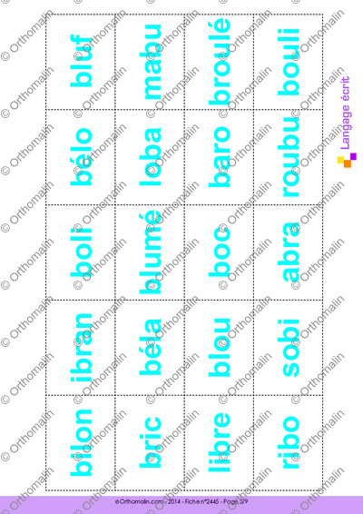 Page 5 de la fiche