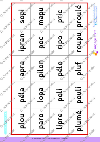 Page 6 de la fiche