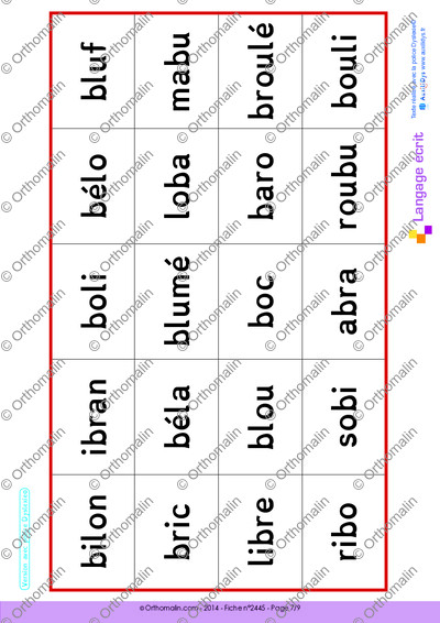 Page 7 de la fiche