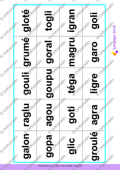 Page 3 de la fiche