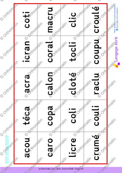 Page 6 de la fiche