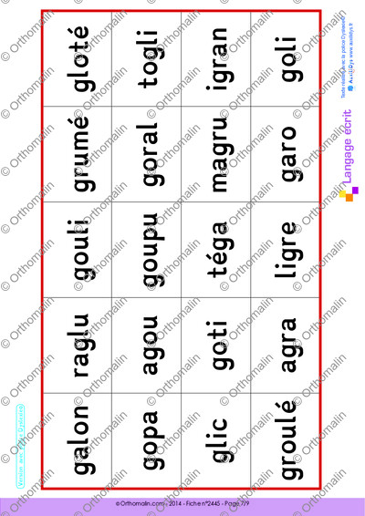 Page 7 de la fiche