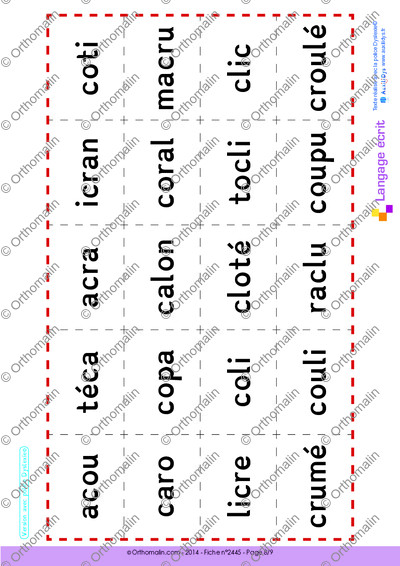 Page 8 de la fiche