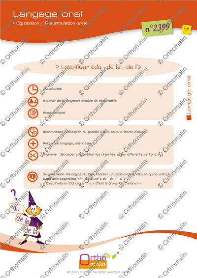 Page 1 de la fiche