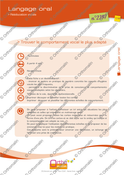 Page 1 de la fiche