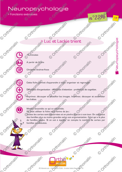 Page 1 de la fiche