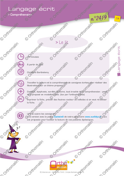 Page 1 de la fiche