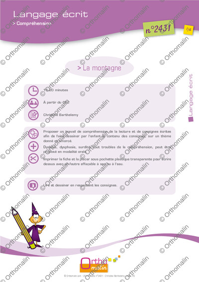 Page 1 de la fiche