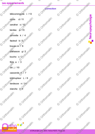Page 6 de la fiche