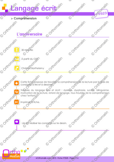 Page 1 de la fiche