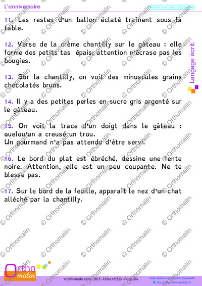 Page 5 de la fiche
