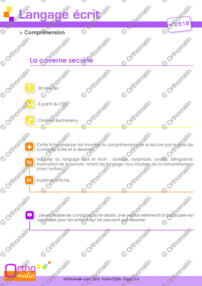 Page 1 de la fiche