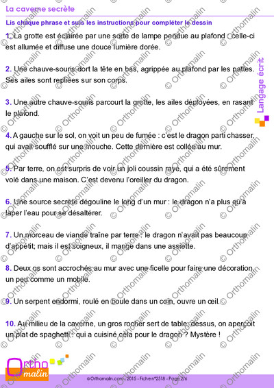 Page 2 de la fiche
