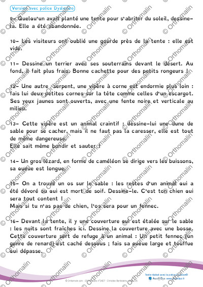 Page 5 de la fiche