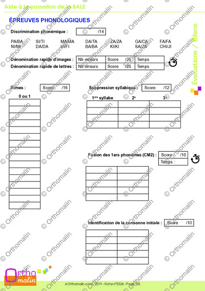 Page 5 de la fiche
