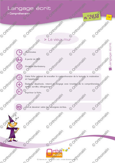 Page 1 de la fiche