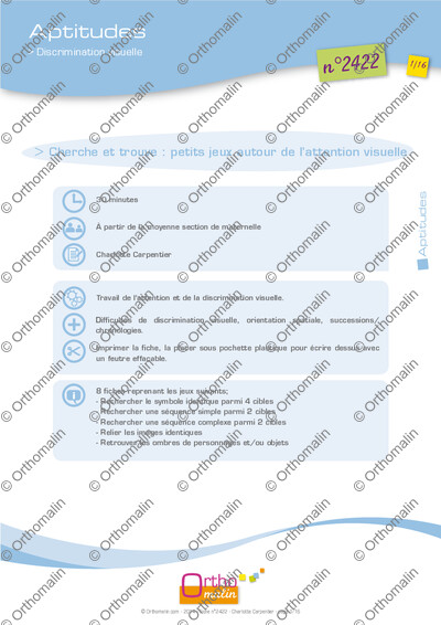 Page 1 de la fiche