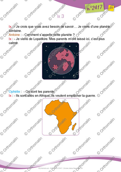 Page 3 de la fiche