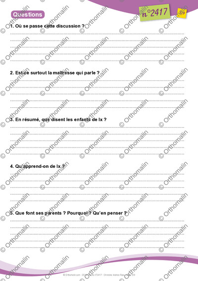 Page 5 de la fiche