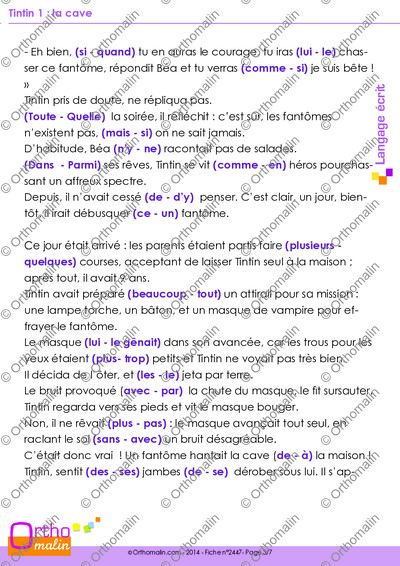 Page 3 de la fiche