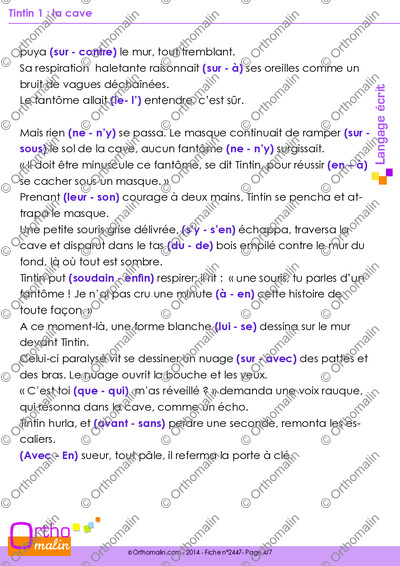 Page 4 de la fiche