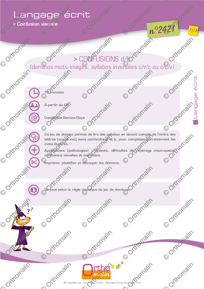 Page 1 de la fiche