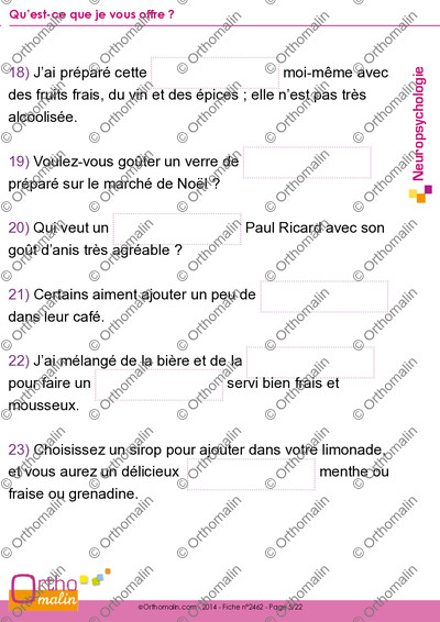 Page 5 de la fiche