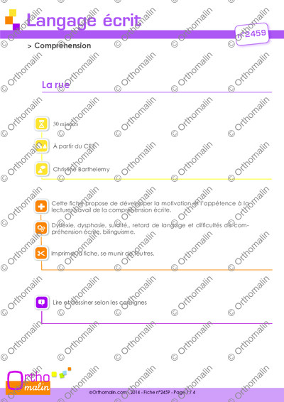 Page 1 de la fiche