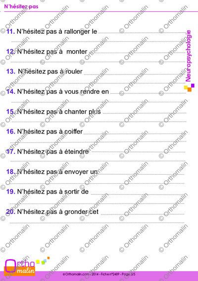Page 3 de la fiche