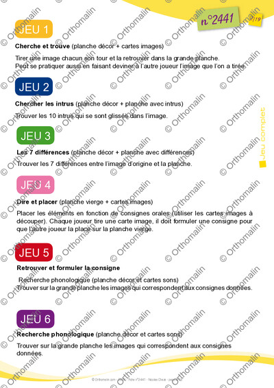 Page 2 de la fiche
