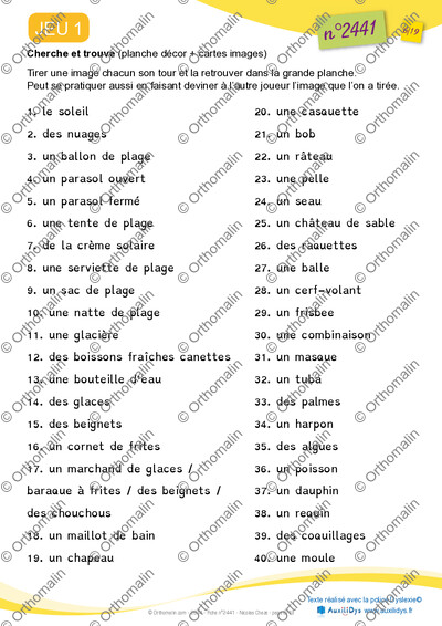 Page 6 de la fiche