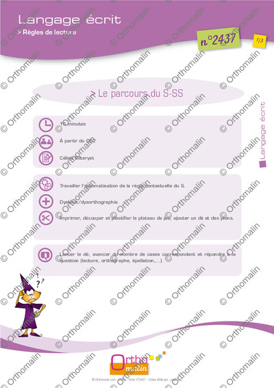 Page 1 de la fiche