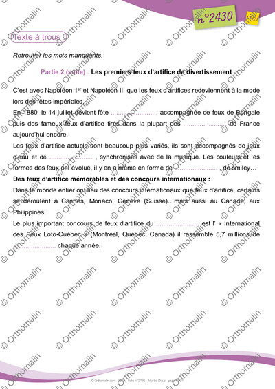 Page 11 de la fiche
