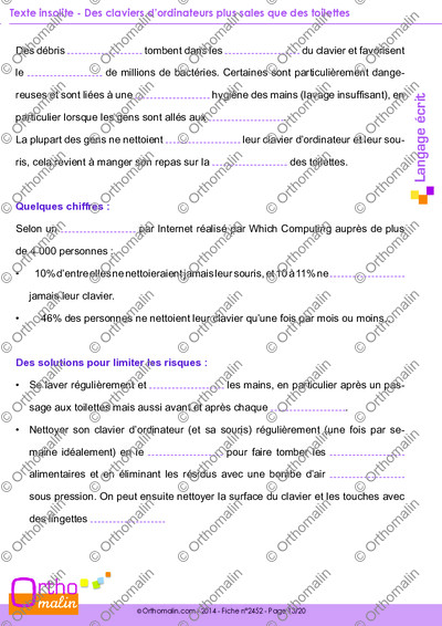 Page 13 de la fiche