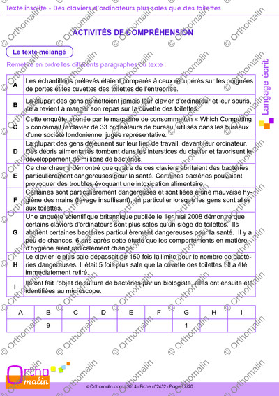 Page 17 de la fiche