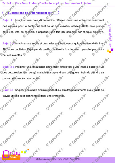 Page 20 de la fiche