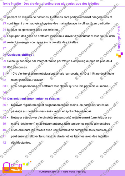 Page 3 de la fiche
