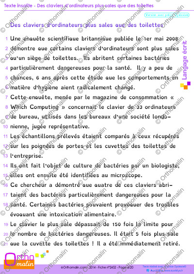 Page 4 de la fiche