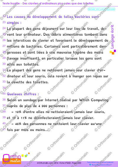 Page 5 de la fiche