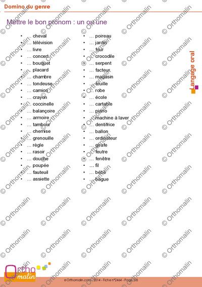 Page 5 de la fiche