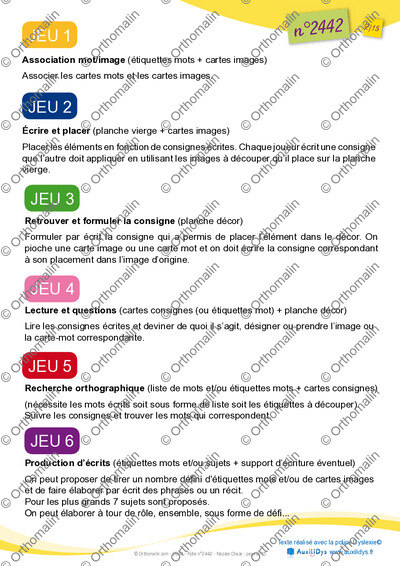 Page 2 de la fiche