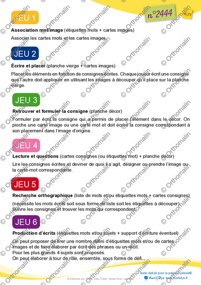 Page 2 de la fiche
